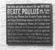 60 III 05.068A Gedenkplakette B.Paulus